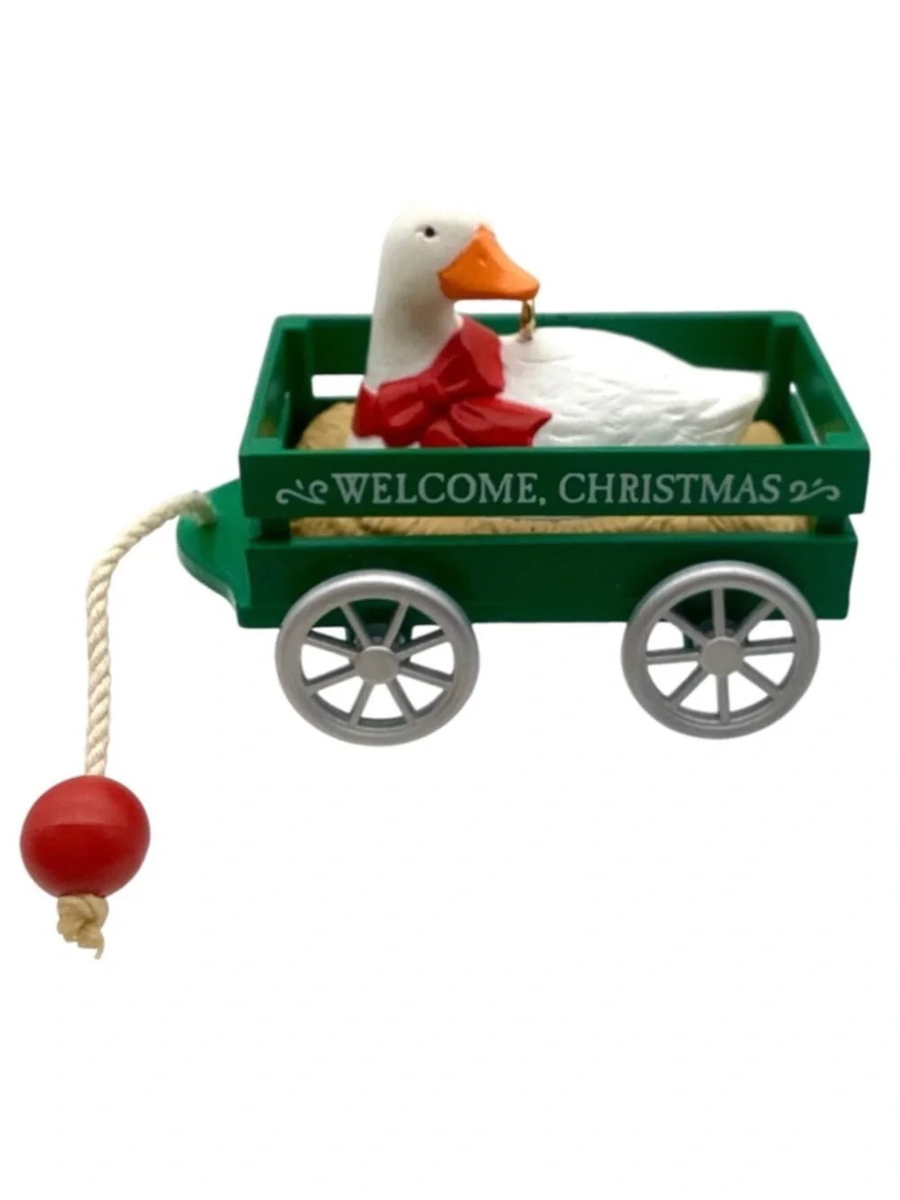 Hallmark 1990 “Goose Cart” Christmas Ornament
